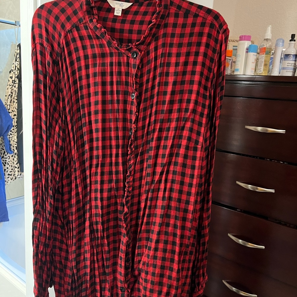 Terra and Sky button down